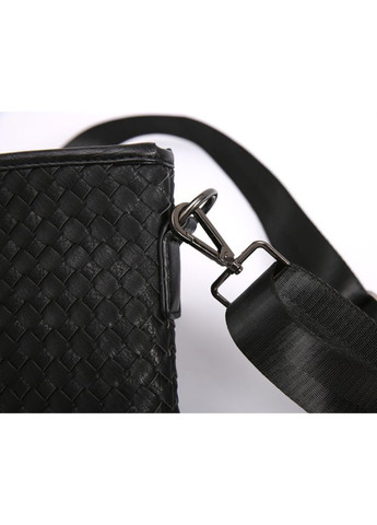 Чоловіча плетена сумка планшетка велика чорна екошкіра ProDobro (363221023)