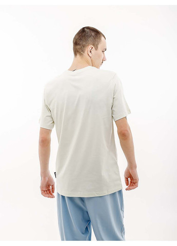 Бежева чоловіча футболка m tee lbr big swoosh бежевий Nike