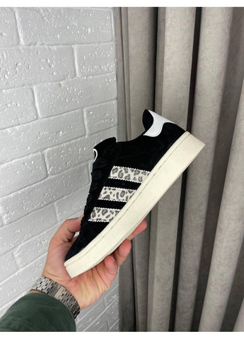 Чорні Осінні кросівки чоловічі adidas campus 00s leopard адідас кампус No Brand