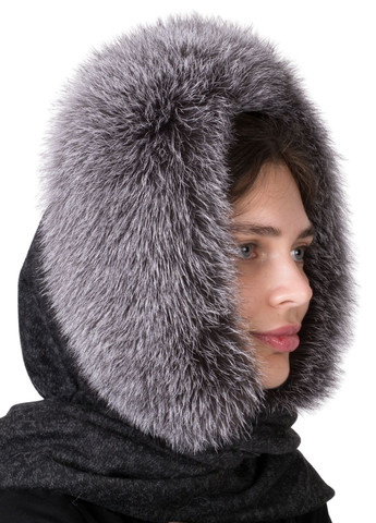 Женский меховой капюшон из натурального меха лисы Меховой Стиль Елизавета (347317330)