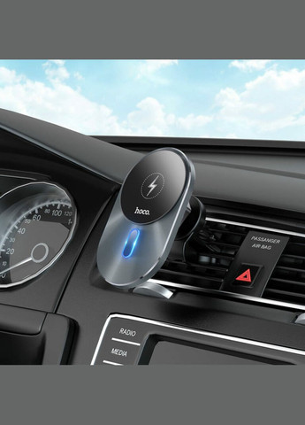 Автотримач для телефона з БЗП magnetic wireless fast charging car holder Hoco CA91 Magic (347333025)