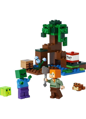 Конструктор Minecraft Пригоди на болоті 65 деталей (21240) Lego (281425675)