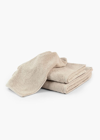 Рушник MY HOME «ХВИЛЯ» 50х90 см Бавовна Бежевий (BT-09 M BEIGE) МВМ бежевий