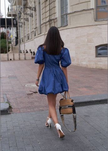 Синя коротка жіноча сукня "балон" ZF inspire