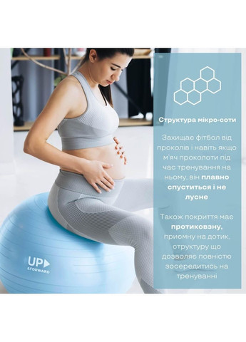 Фитбол Sky 55 см Светло-голубой (2442083560) Up & Forward (366890907)