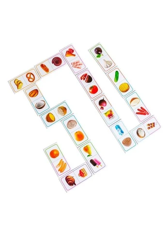 Детская настольная игра "Домино. Продукты питания" 10109169, 28 карт NOW BRAND (389397442)
