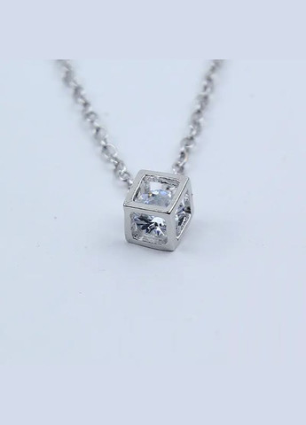 Підвіска Куб Кристал у кубі цирконій кулон квадрат No Brand (338436372)