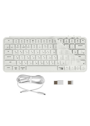 Клавиатура мембрана B1 Pro, USB/WL/BT, ivory white Keychron (367854280)