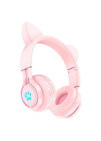 Навушники W39 Cat ear kids бездротові з котячими вушками рожеві Hoco (280876582)