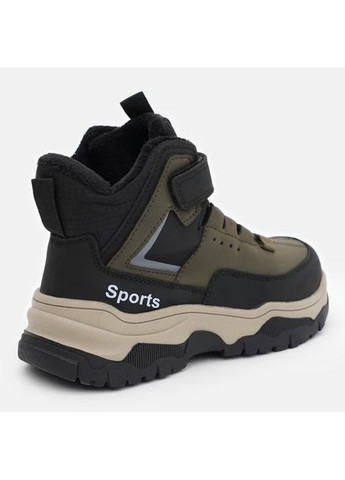 Хаки осенние детские зимние ботинки для мальчика хаки (e3662-4) GFB