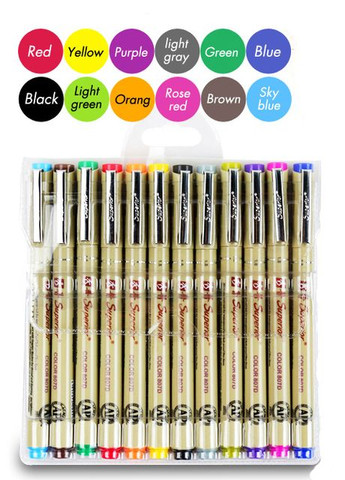 Набір кольорових лайнерів " " 12 кольорів Superior (322650495)