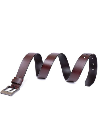 Ремінь чоловічий з класичною пряжкою 20357 Коричневий Vintage (329149973)