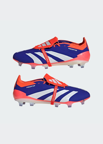 Синій літні бутси predator elite fold-over tongue firm ground adidas