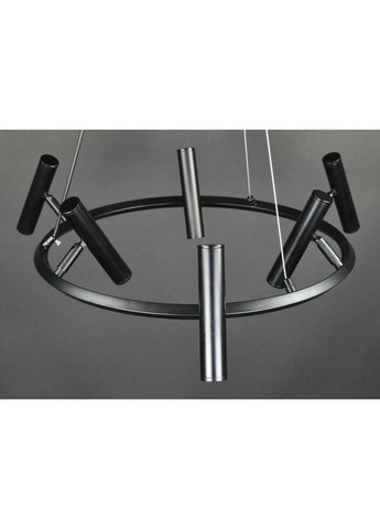 Люстра светодиодная подвесная LED светильник для квартиры на потолок лэд 27743 Черный 40-150х60х60 см. Sunnysky (324395828)