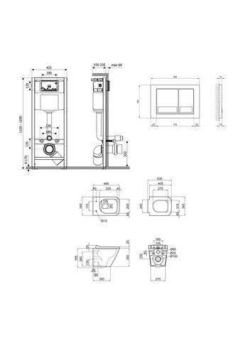 Инсталляции Qtap QT1733052EUQW45156 (337514767)