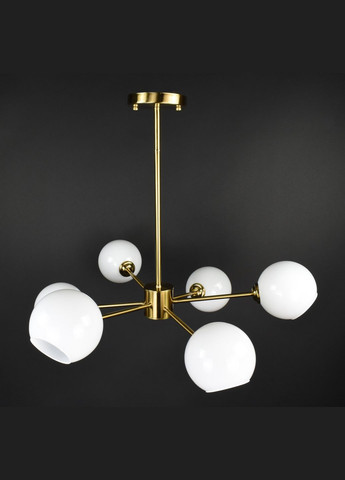 Люстра потолочная на 6 лампочек 27826 Латунь 24-59х80х80 см. Sunnysky (364492934)