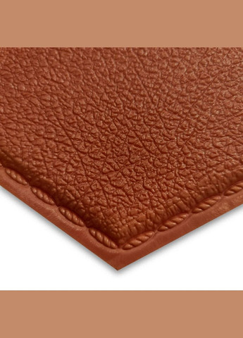 Декоративний шестикутник самоклеючий під шкіру коричневий 200x230мм (1103) SW-00000743 No Brand (328578663)