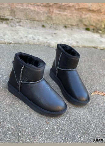 Низькі шкіряні уггі, короткі шкіряні уггі, зимові чоботи mini ugg Hengji (305663664)