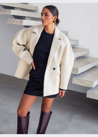 Бежеве демісезонне вкорочене пальто бежевого кольору Dressa