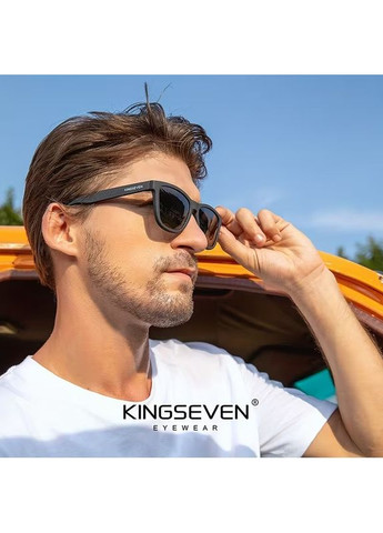 Мужские поляризационные солнцезащитные очки 759 Limited Black KINGSEVEN (332168158)