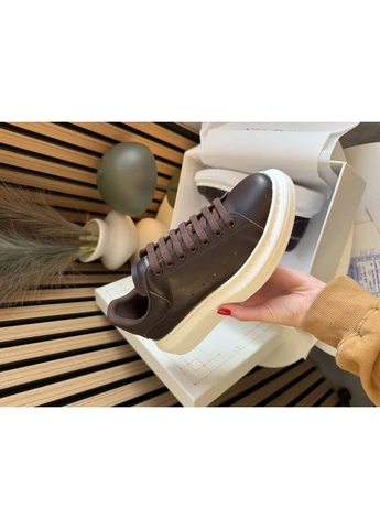 Кросівки жіночі Alexander McQueen Brown White | Александер МакКвін коричневі білі No Brand коричневі демісезони (388863326)