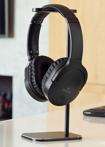 Наушники большие блютуз беспроводные, Black (черные), накладные, Bluetooth 5.0, с микрофоном Real-El GD-850 (355267314)