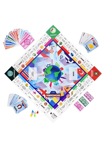 Настільна гра Монополія "Економіка світу" 31028, 2-4 гравці Strateg (370382310)