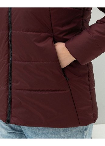 Бордова демісезонна жіноча демісезонна куртка великого розміру SK