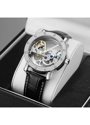 Мужские Механические Часы Air Silver Metal 2 Ремешка Наручные Серебристые Seli Forsining (392702046)