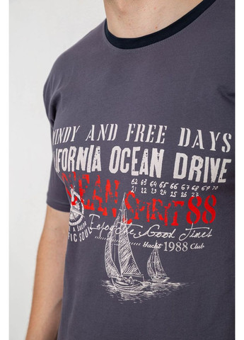 Піжама чоловіча з принтом, колір сірий, 243R2011 Sude (369423517)