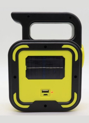 Аккумуляторный фонарь Bailong на солнечной панели с повербанком желтый (1773012550) No Brand BL-925 (335879137)