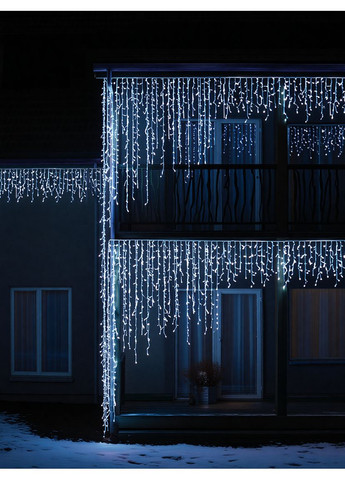 Вулична гірлянда Бахрома 36 м 600 LED білий провід Біле сяйво 36MWW (A-041086) Garlando (366239172)