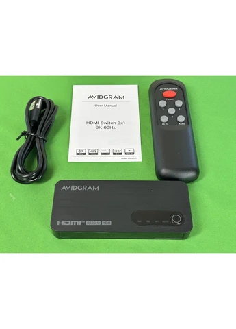 Свіч, комутатор AVIDGRAM 3 IN 1 OUT HDMI 2.1 Switch 8K 60Hz 4k 120Hz No Brand (351371403)