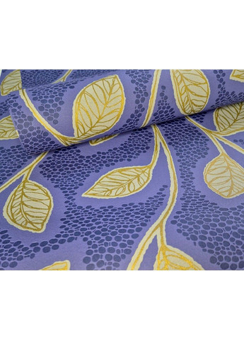 Шпалери вінілові 10 × 0.53 м 6609-10, сині із золотистим рослинним візерунком для вітальні, спальні, коридору MARBURG (340275556)