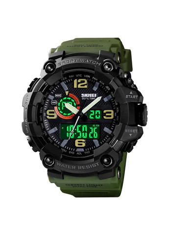 Мужские наручные часы 1520 Зеленый Skmei (314483908)