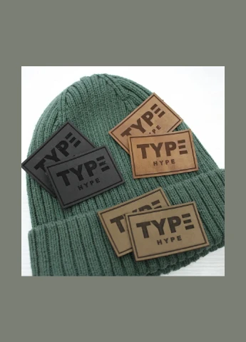 Нашивка "TYPE" коричневого цвета (4324) No Brand (335811246)