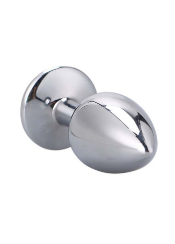 Анальна пробка з кришталевими ювелірними виробом 82х34 мм RUNYU Блакитний No Brand (338624653)