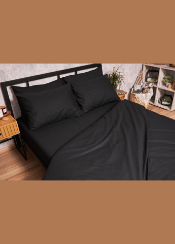 Комплект постельного белья Бязь Gold Люкс двуспальный 175х210 наволочки 4х50х70 (MS-820002983) Moon&Star Black (288044309)