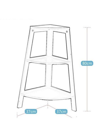 Стеллаж угловой из дерева Далинстор зефир (УСП-004320) No Brand (327846101)