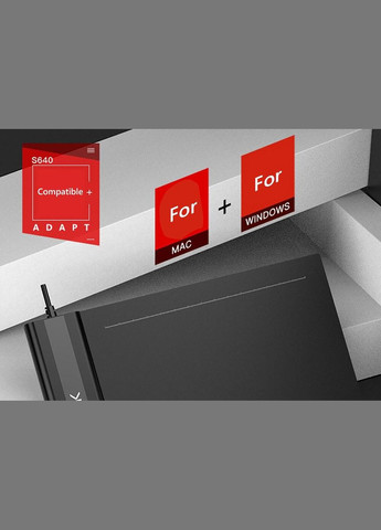 Графічний планшет VEIKK S640 для малювання No Brand (303360500)