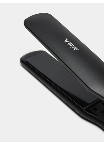 Плойка-випрямляч для волосся V-519S Утюжок для волосся з LED-дисплеєм та керамічним покриттям Чорний 70 Вт VGR (361309652)