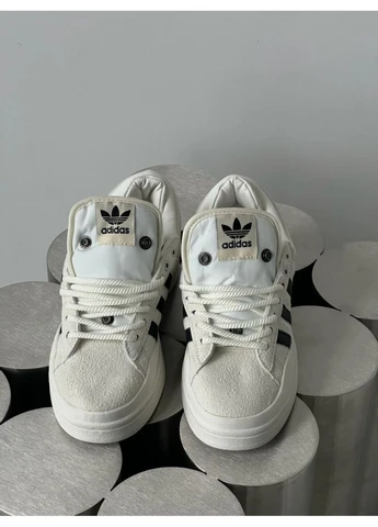 Білі літні кросівки adidas campus x bbanny white адідас кампус No Brand