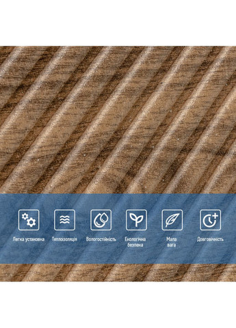 Самоклеюча декоративна 3D панель 500х500х5мм Бамбук темний Дуб SW-00002886 Sticker Wall (366545514)