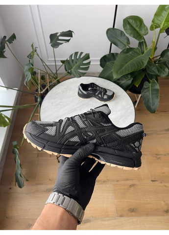 Чорні Зимовий кросівки чоловічі asics gel-kahana 8 winter termo black gray gore-tex | асікс гель-кахана 8 чорні сірі термо No Brand