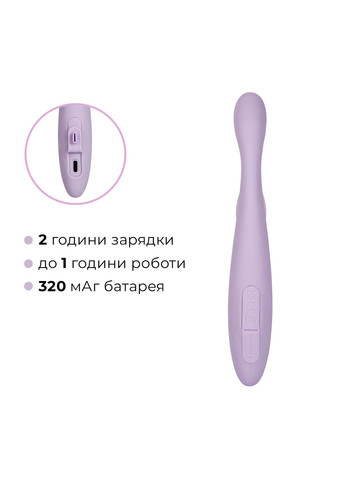 Тонкий кролик-вібратор Cici+ 2 Lilac, керування зі смартфона, підігрів до 38 °C - CherryLove Svakom (332209789)