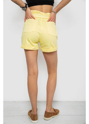 Шорти джинсові жіночі, колір жовтий, 182R1468 Ager (370377805)