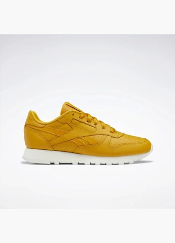 Кроссовки женские Classic Leather Shoes Orange Gy1579 Reebok оранжевые (325415278)