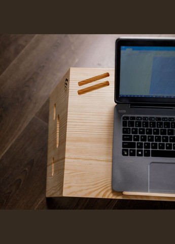 Розкладний столик для ноутбука 80х34х27 см із кутом стільниці 10° та підставкою для мишки K3 Craft Sleek (329407048)