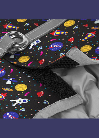 Шлея для собак м'яка Clothes "NASA" S1, В 40-45 см С 29-31 см WAUDOG (279567984)