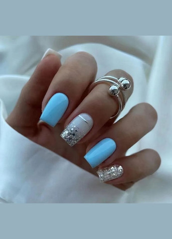 Брокат (блискітки), срібло No Brand (296665693)